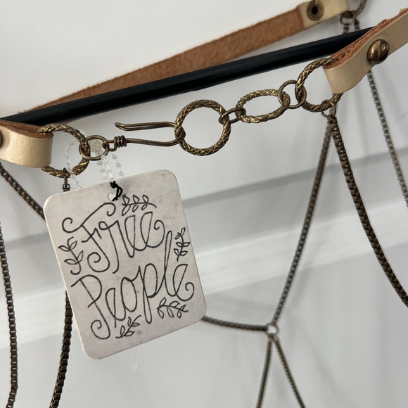 Free People Tan and Cream Chain Belt - Picture 3 of 5
